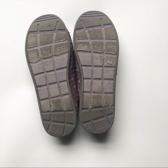 ** Toms ** purple glitter lined slip on shoes - Picture 5 of 7